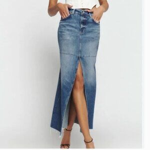 Reformation Tazz Maxi Denim Skirt size 26